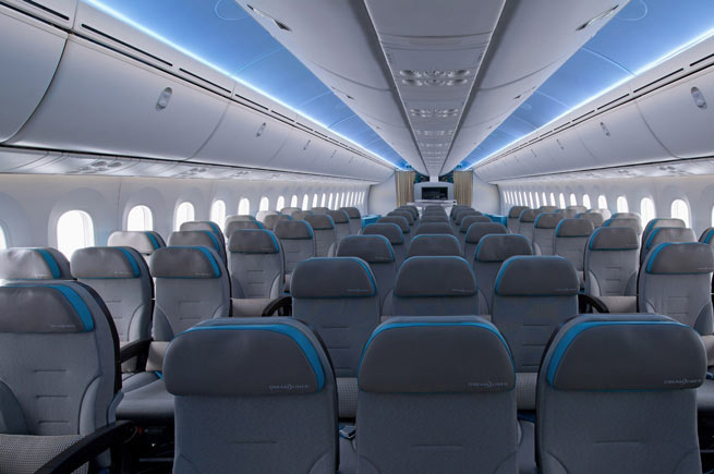 larege jets: jumbo jet interior