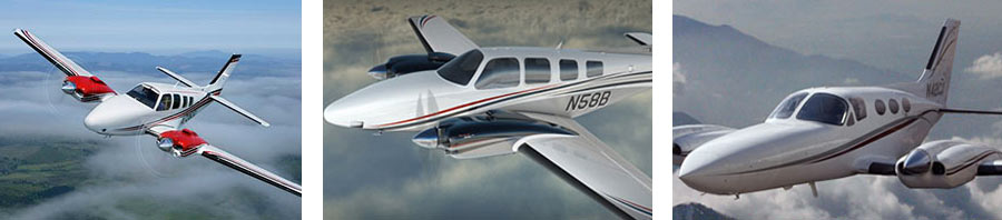 Twin Piston Private Jet