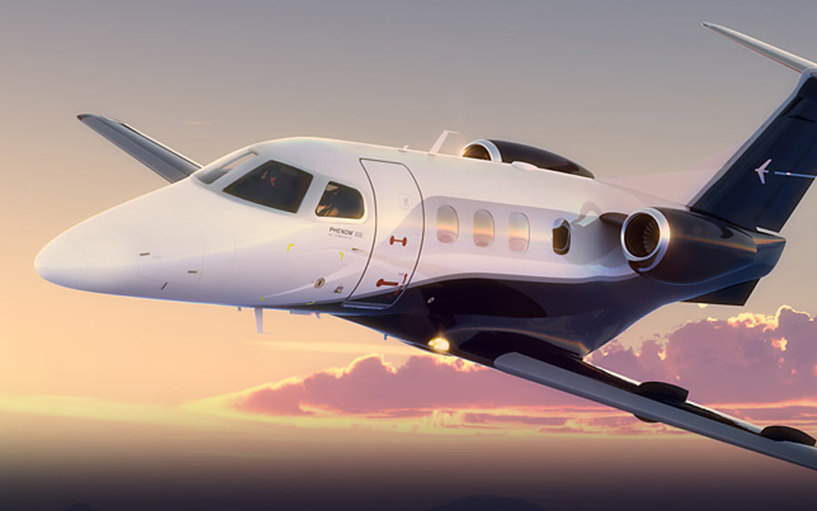 Embraer Phenom 100 available for very light aircraft charter