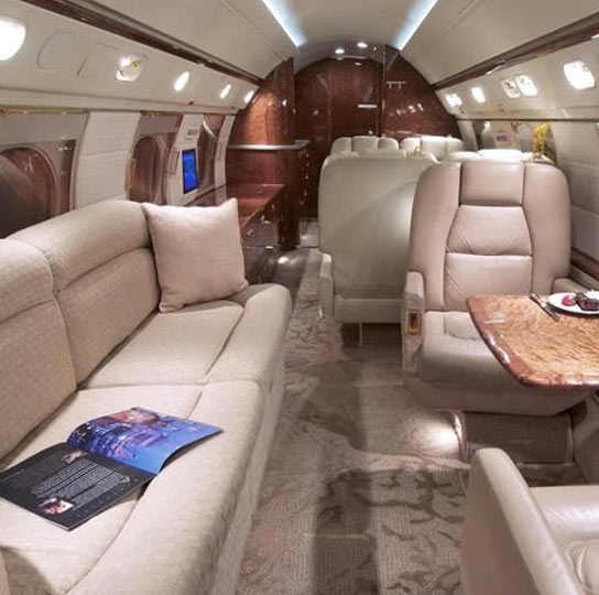 luxury charter planes aircraft interior