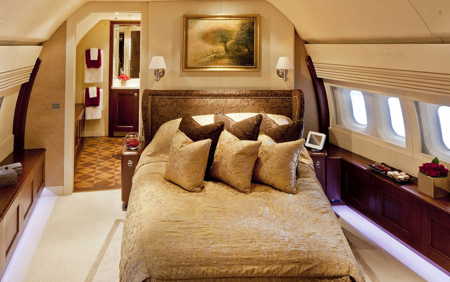 Luxury Private Jet Bedroom