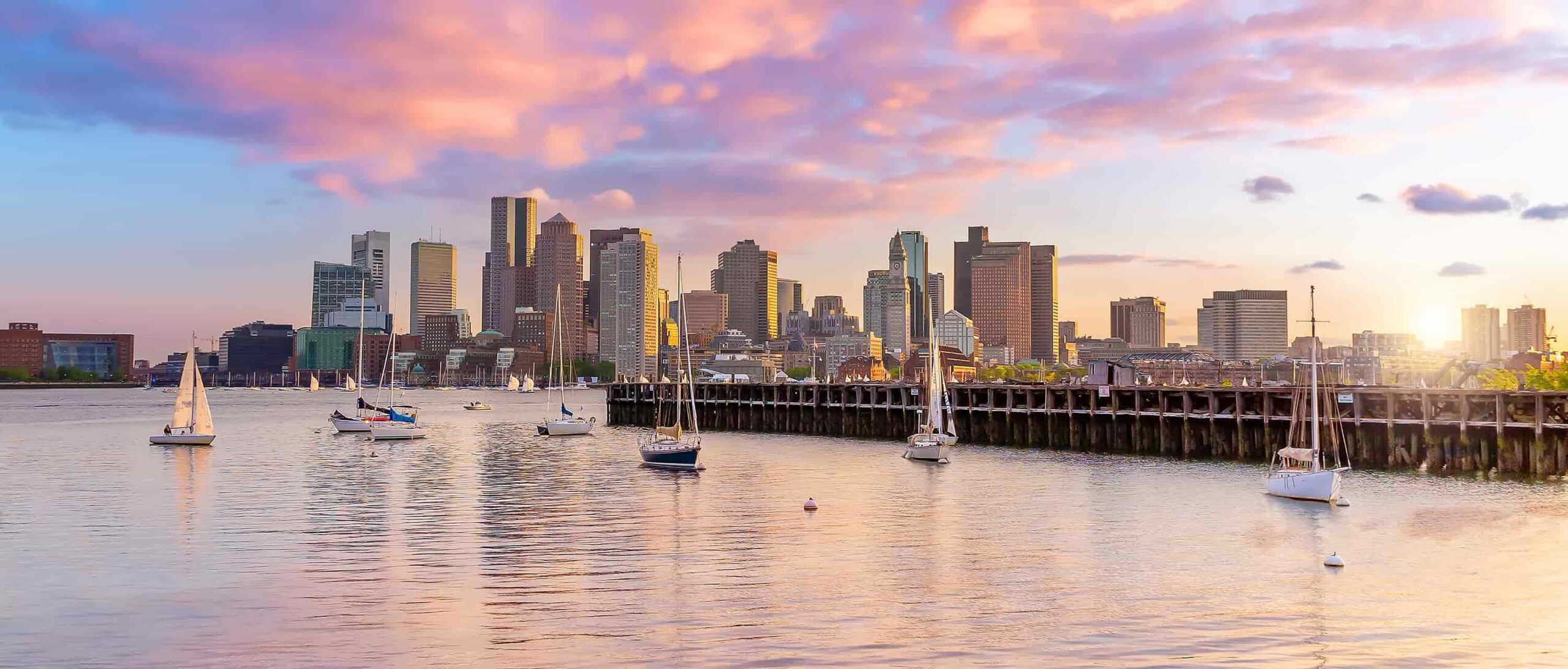 Boston Harbor Skyline